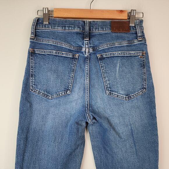 Madewell Perfect Vintage Jean in Mobridge Wash High Rise Tapered Stretch Size 26 - Picture 5 of 10